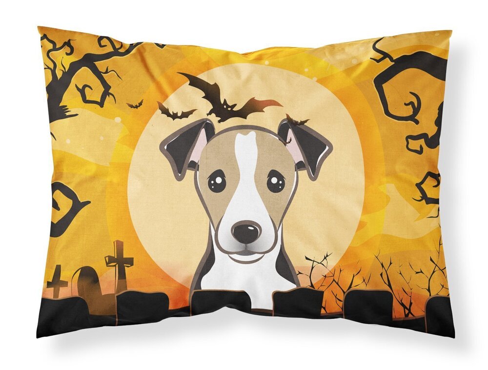 3029 BB1819PILLOWCASE Halloween Jack Russell Terrier Fabric Standard